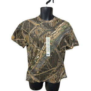 Shadow Branch Boys Mossy Oaks Camo T-shirt Size XL Short Sleeve New NWT Casual